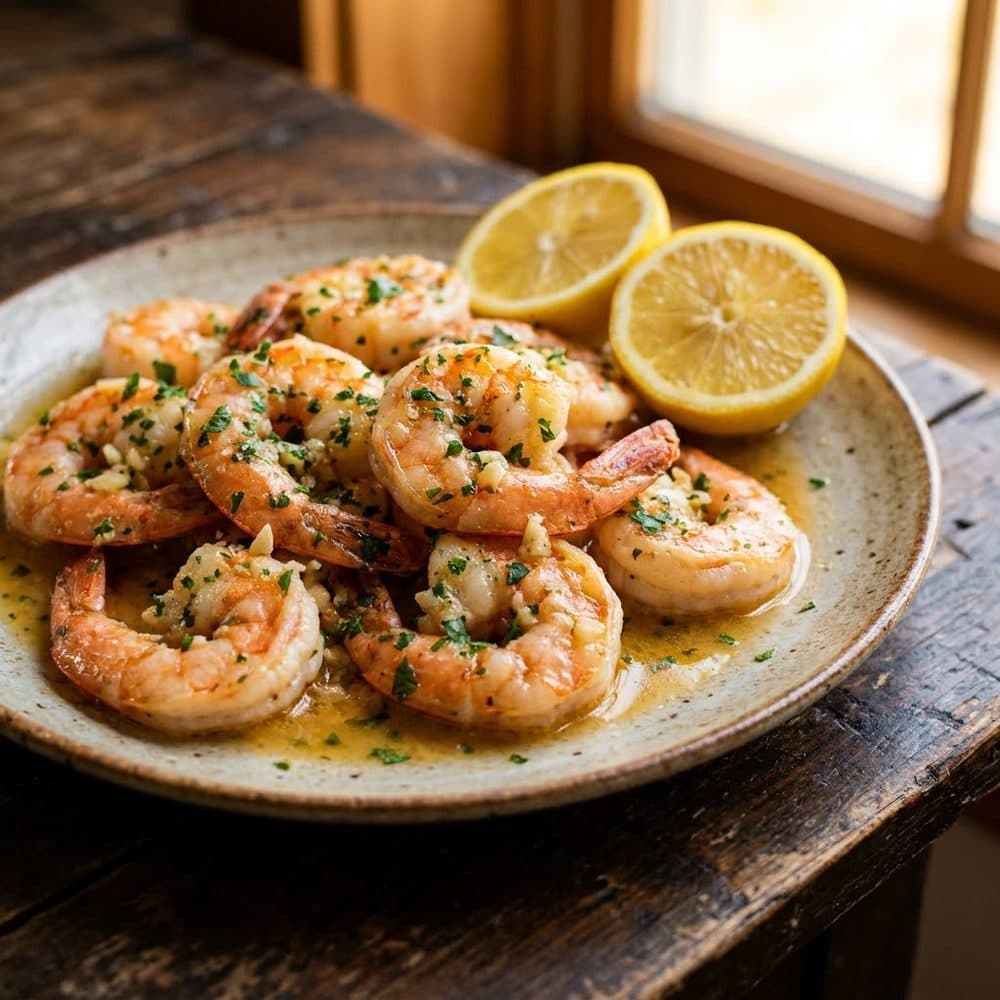 Air Fryer Garlic Butter Shrimp