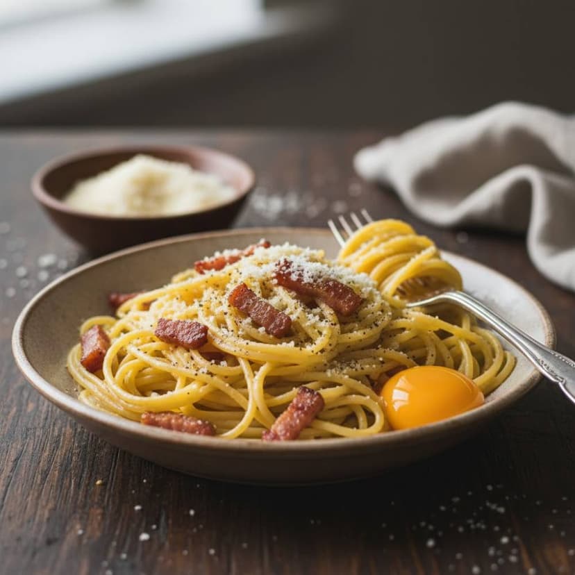 Authentic Spaghetti Carbonara (No Cream, Traditional Method)