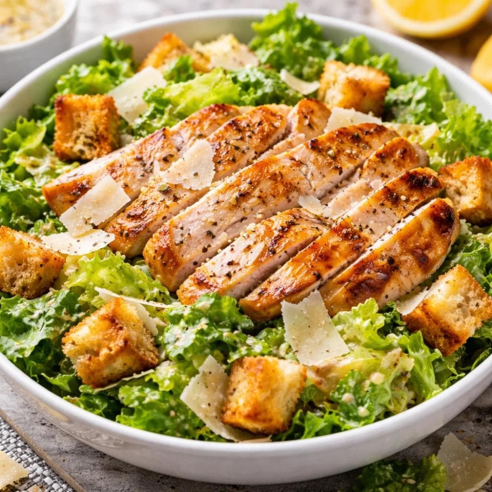 Chicken Caesar Salad (Classic Restaurant Recipe Made at Home)