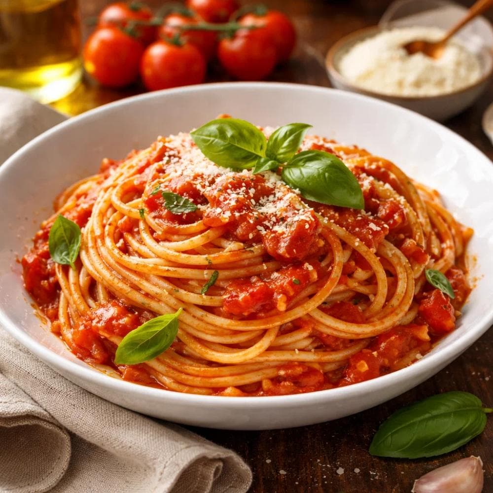 Pasta al Pomodoro (Simple Italian Tomato Pasta — 20 Minutes)