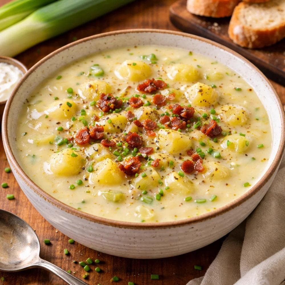Potato and Leek Soup (Creamy, Budget-Friendly Winter Soup)