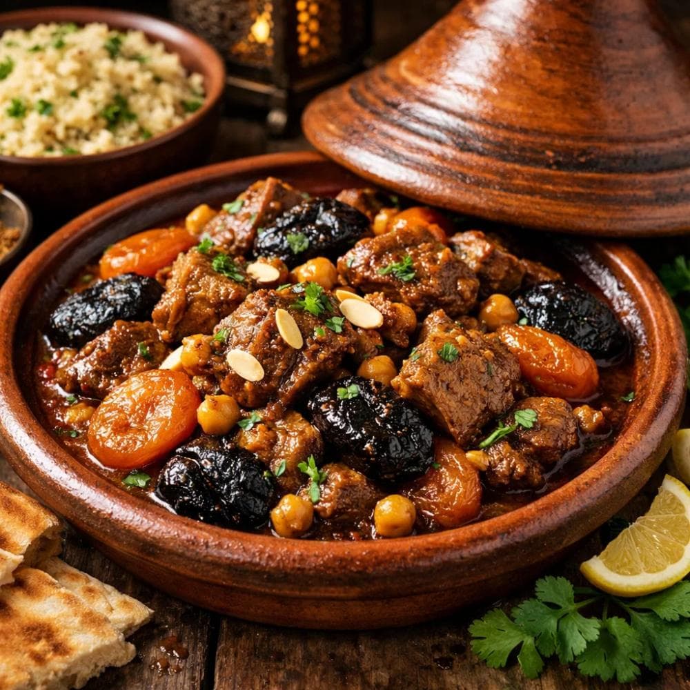 Moroccan Lamb Tagine with Preserved Lemon and Olives (Authentic Slow-Cooked Recipe)
