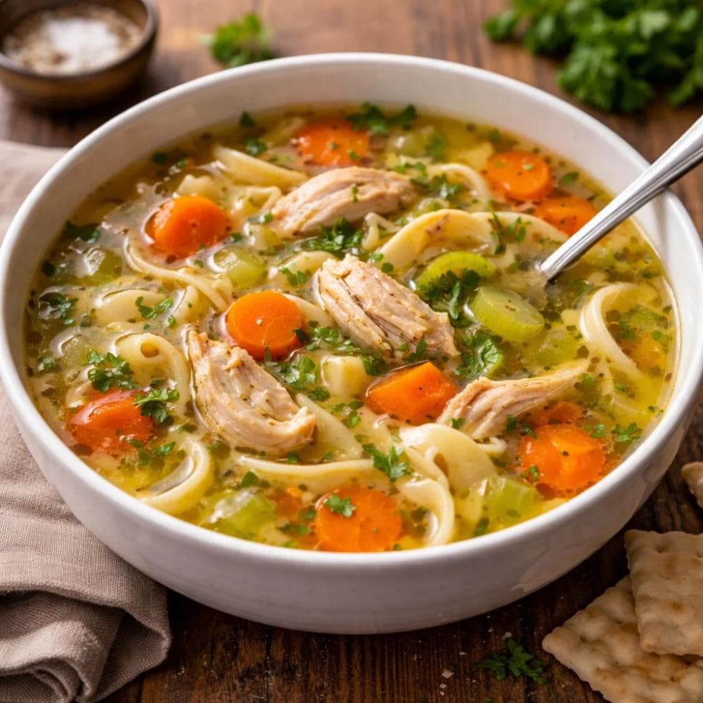 Chicken Noodle Soup (Classic Comfort Food Recipe)
