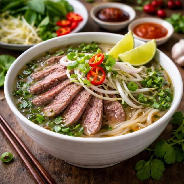 Pho Bo (Vietnamese Beef Noodle Soup)
