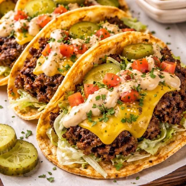 Smash Burger Tacos (Viral TikTok Recipe Made Easy)