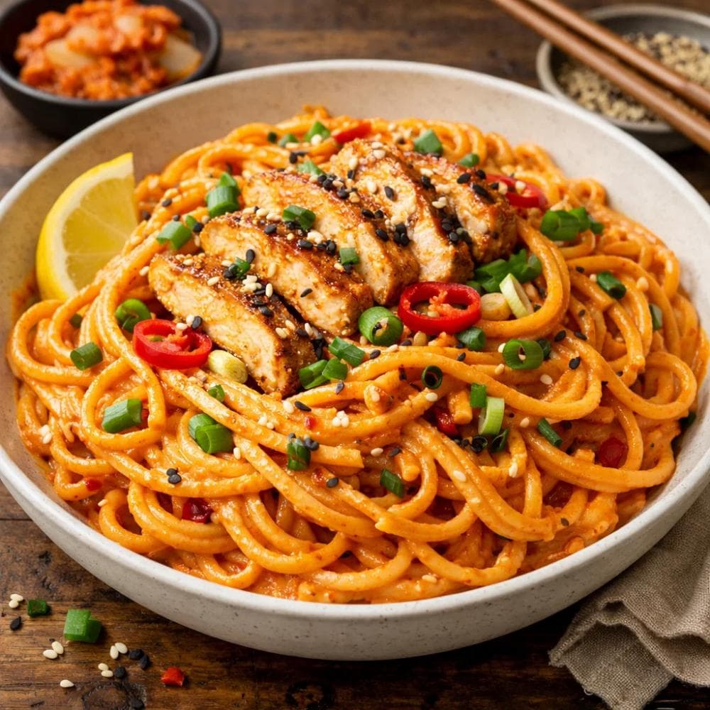 Creamy Gochujang Pasta (Spicy Korean-Inspired Pasta)