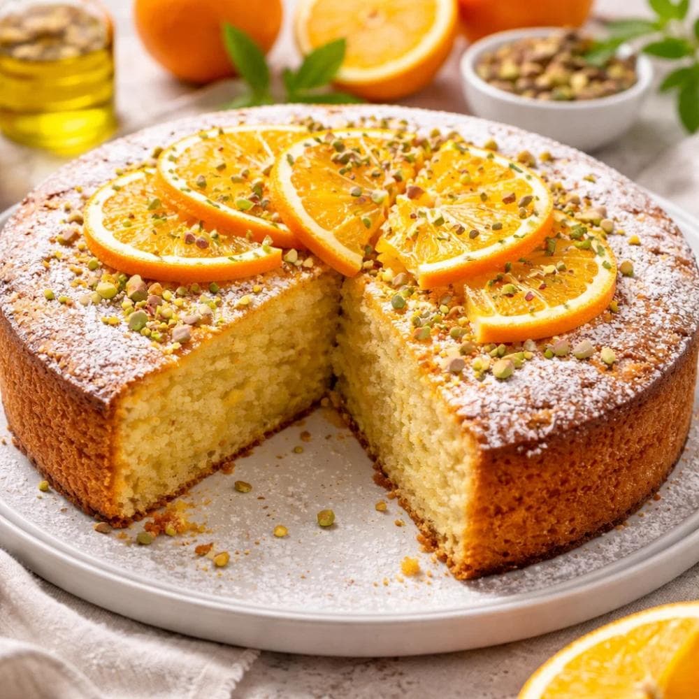Olive Oil Orange Cake (Moist Mediterranean Cake)