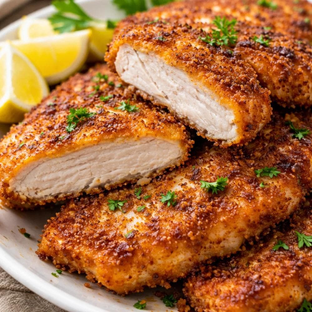 Crispy Chicken Cutlets (Pan-Fried or Oven-Baked)