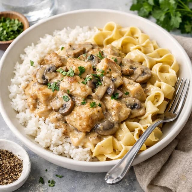 Chicken Stroganoff (Creamy Comfort Food Made Lighter)