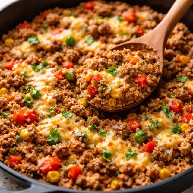 Ground Beef and Rice Skillet (Budget-Friendly Dinner)