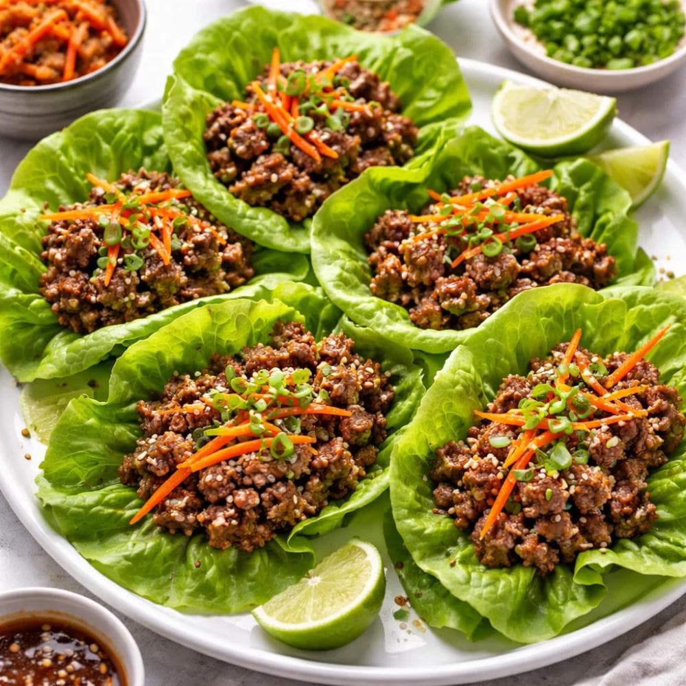 Korean Beef Lettuce Wraps (Quick Low-Carb Meal)