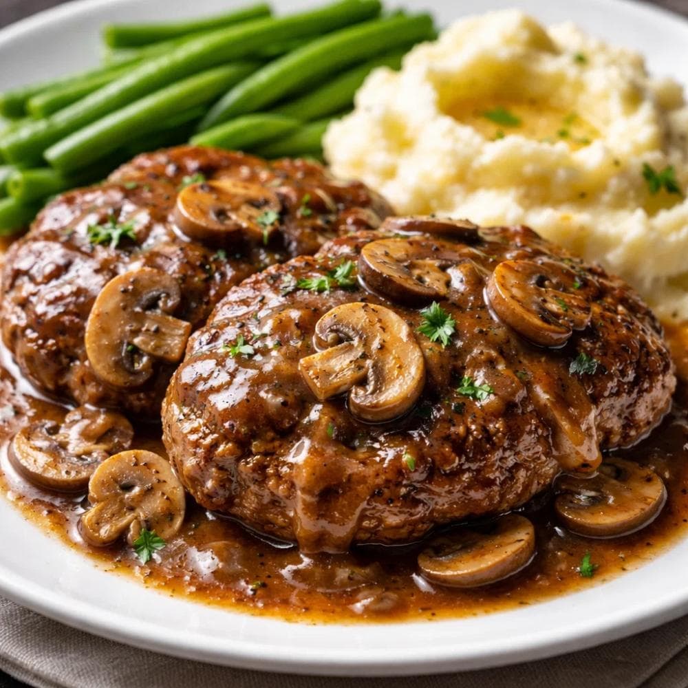 Salisbury Steak with Mushroom Gravy