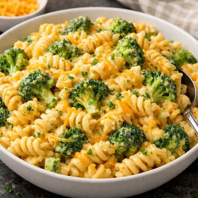 Broccoli Cheddar Pasta (Creamy Family Favorite)