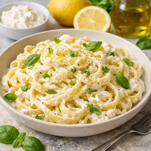 Lemon Ricotta Pasta (Light and Creamy Dinner)
