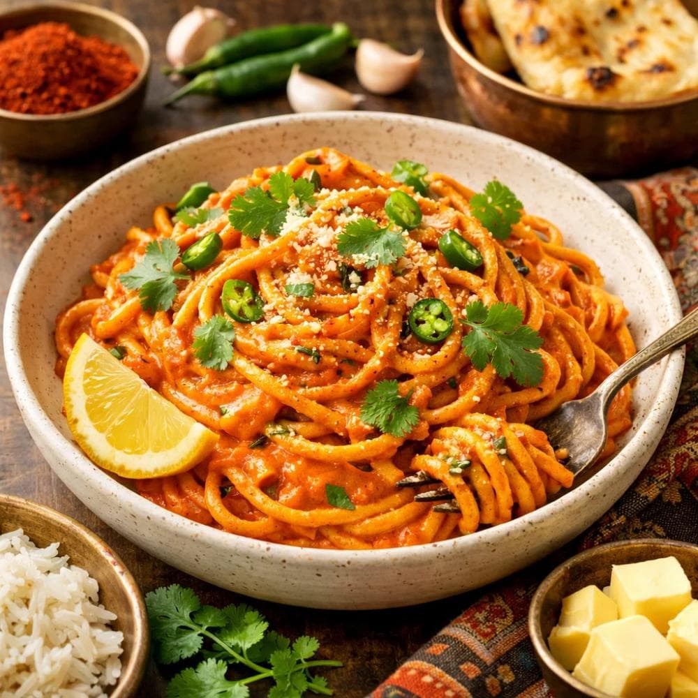 Tomato Butter Pasta (Indian-Inspired Comfort Food)