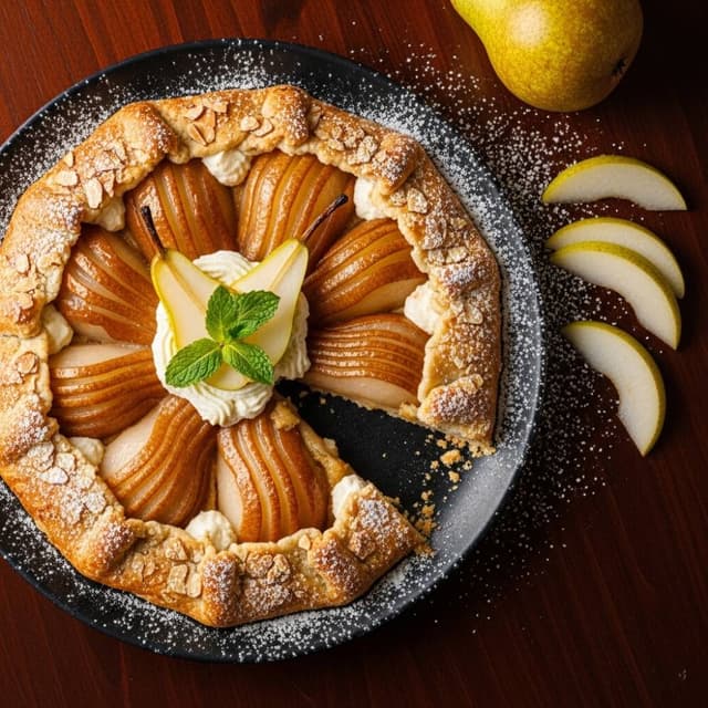 Pear and Almond Galette