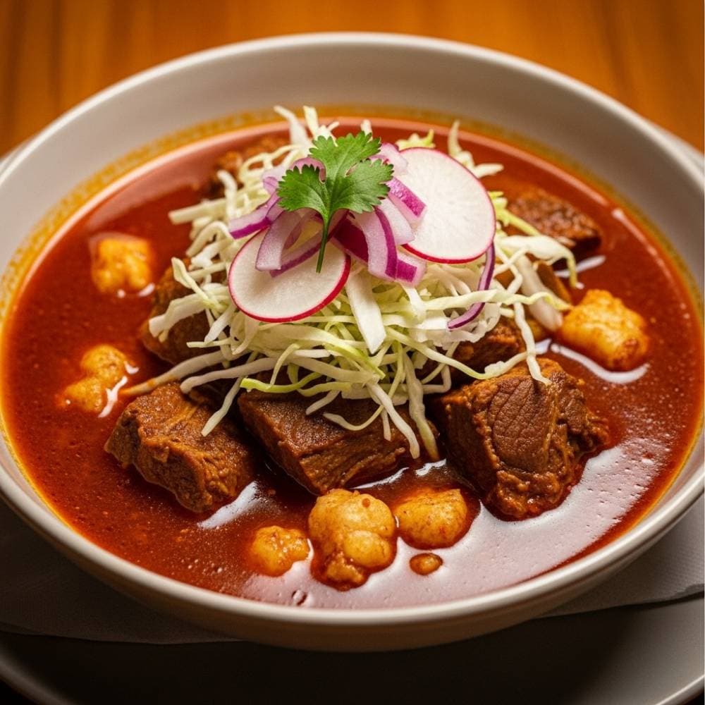 Pozole Rojo (Hominy Pork Stew)