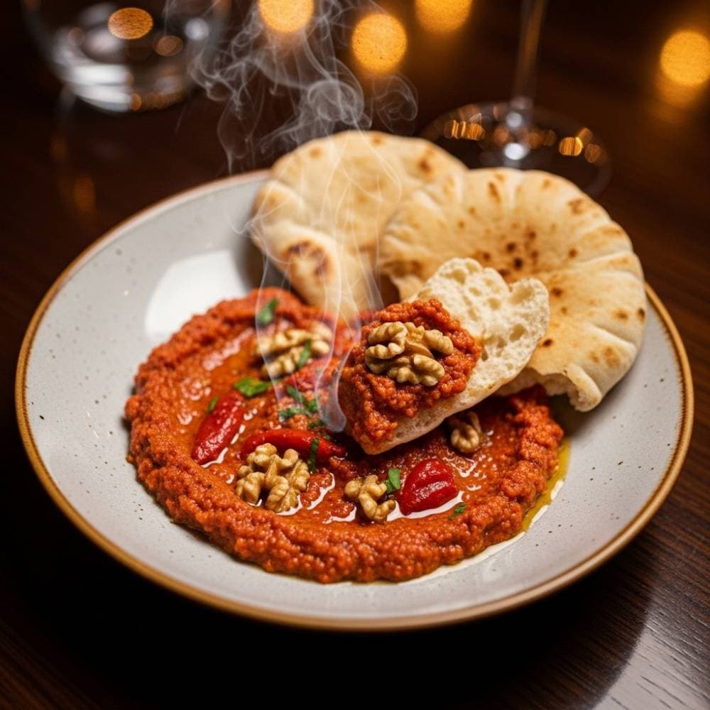 Muhammara with Warm Pita