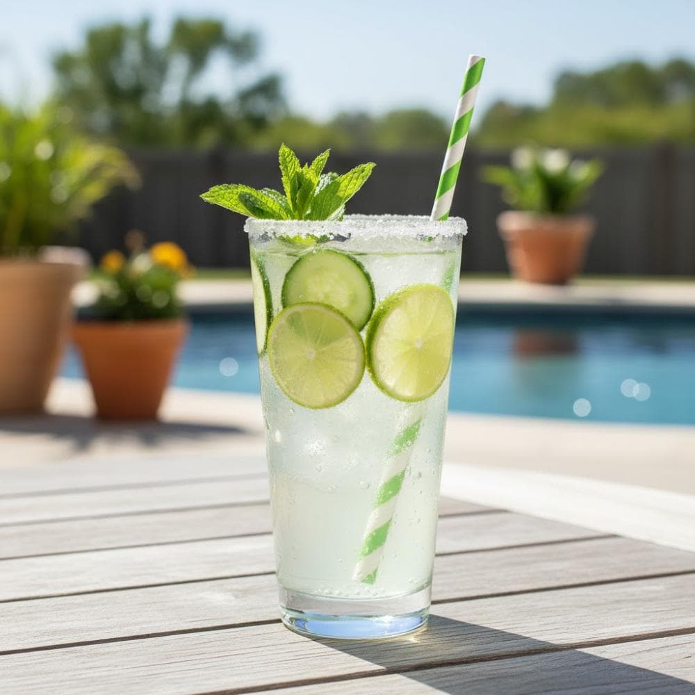 Cucumber Lime Sparkler