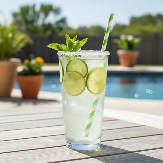 Cucumber Lime Sparkler