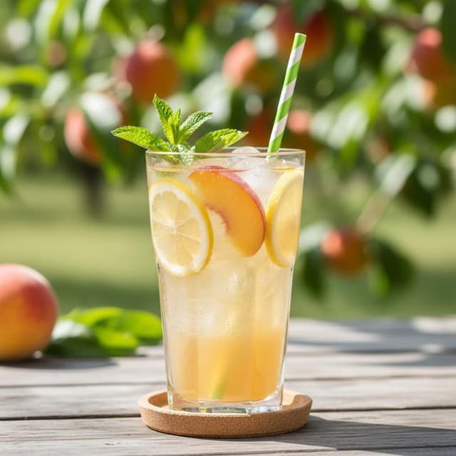 Sparkling Peach Lemonade