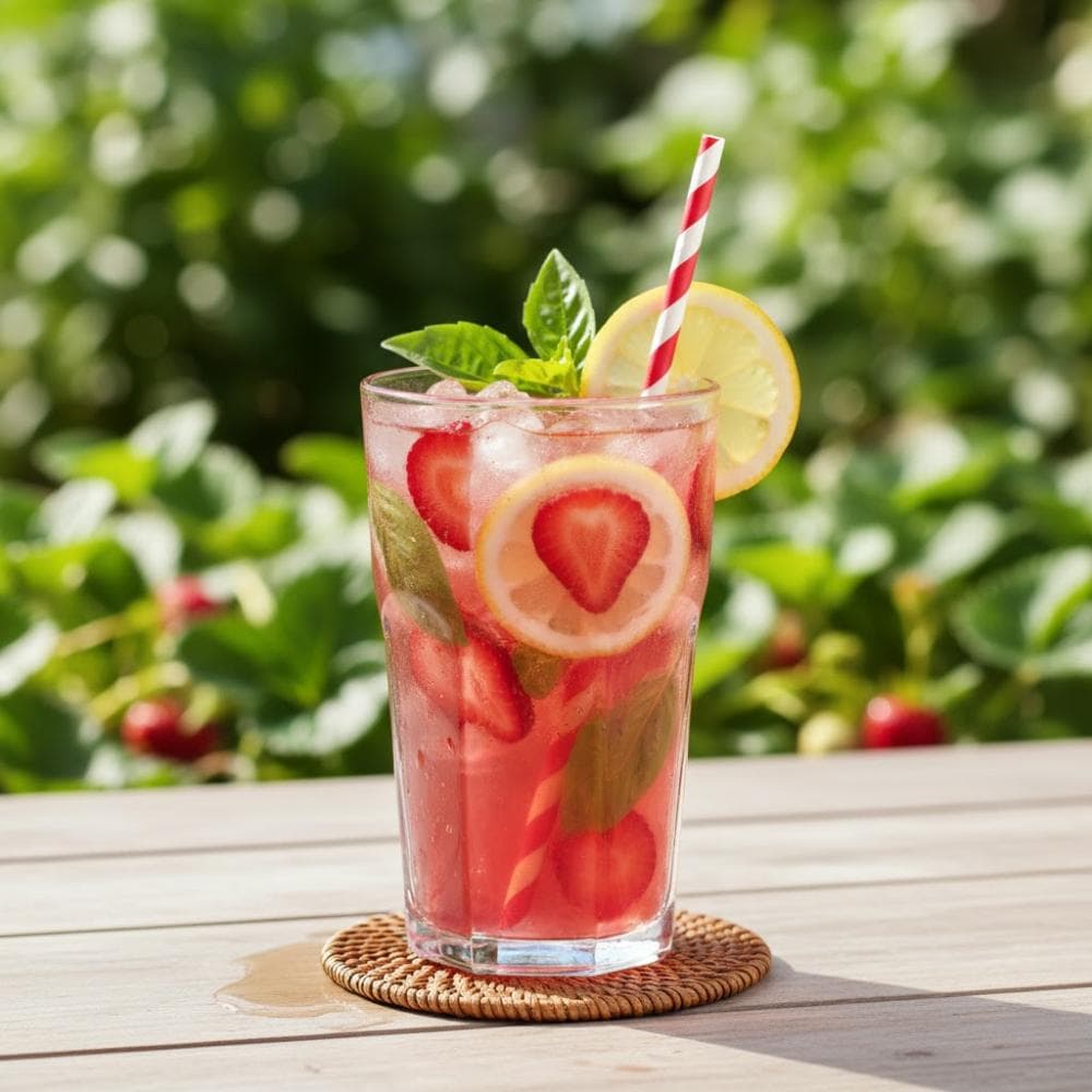 Strawberry Basil Lemonade