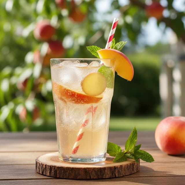 Ginger Peach Soda