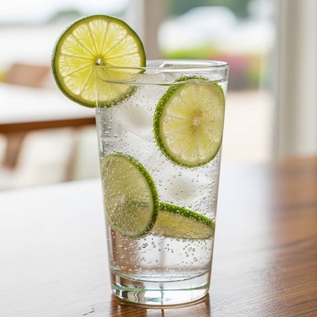 Sparkling Water with Lime