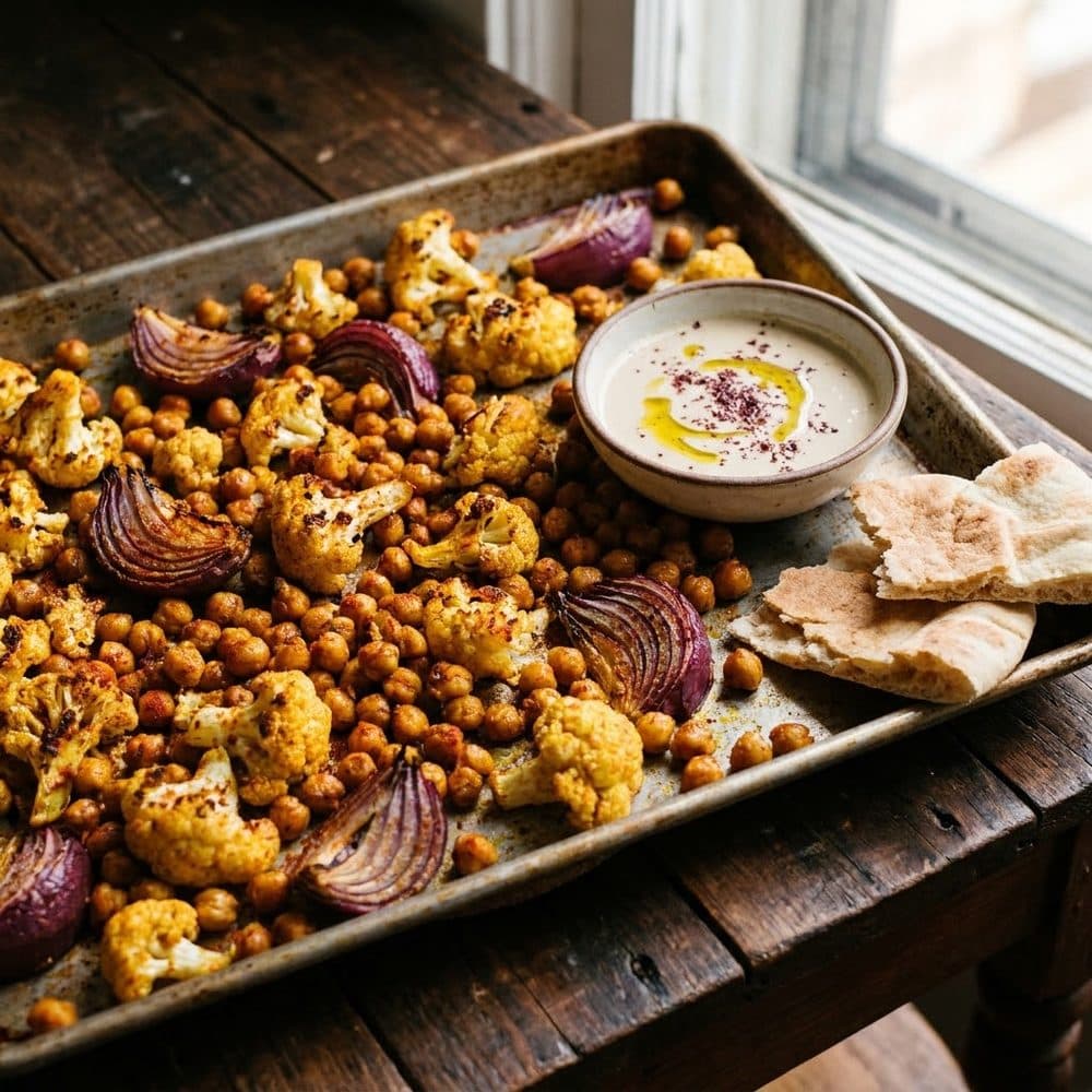 Sheet Pan Chickpea Shawarma