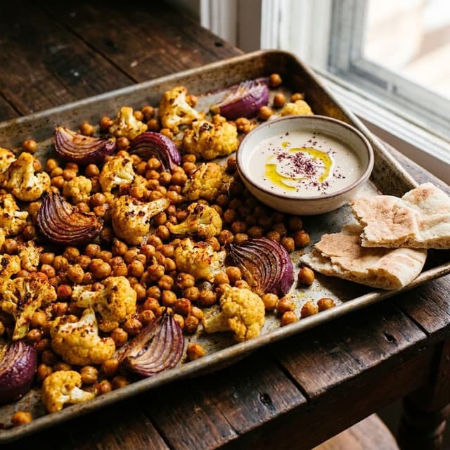 Sheet Pan Chickpea Shawarma