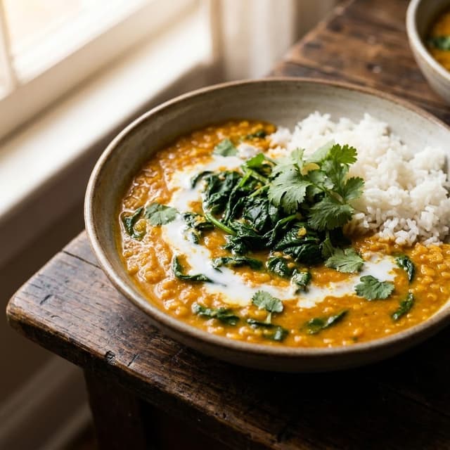Slow Cooker Red Lentil Curry