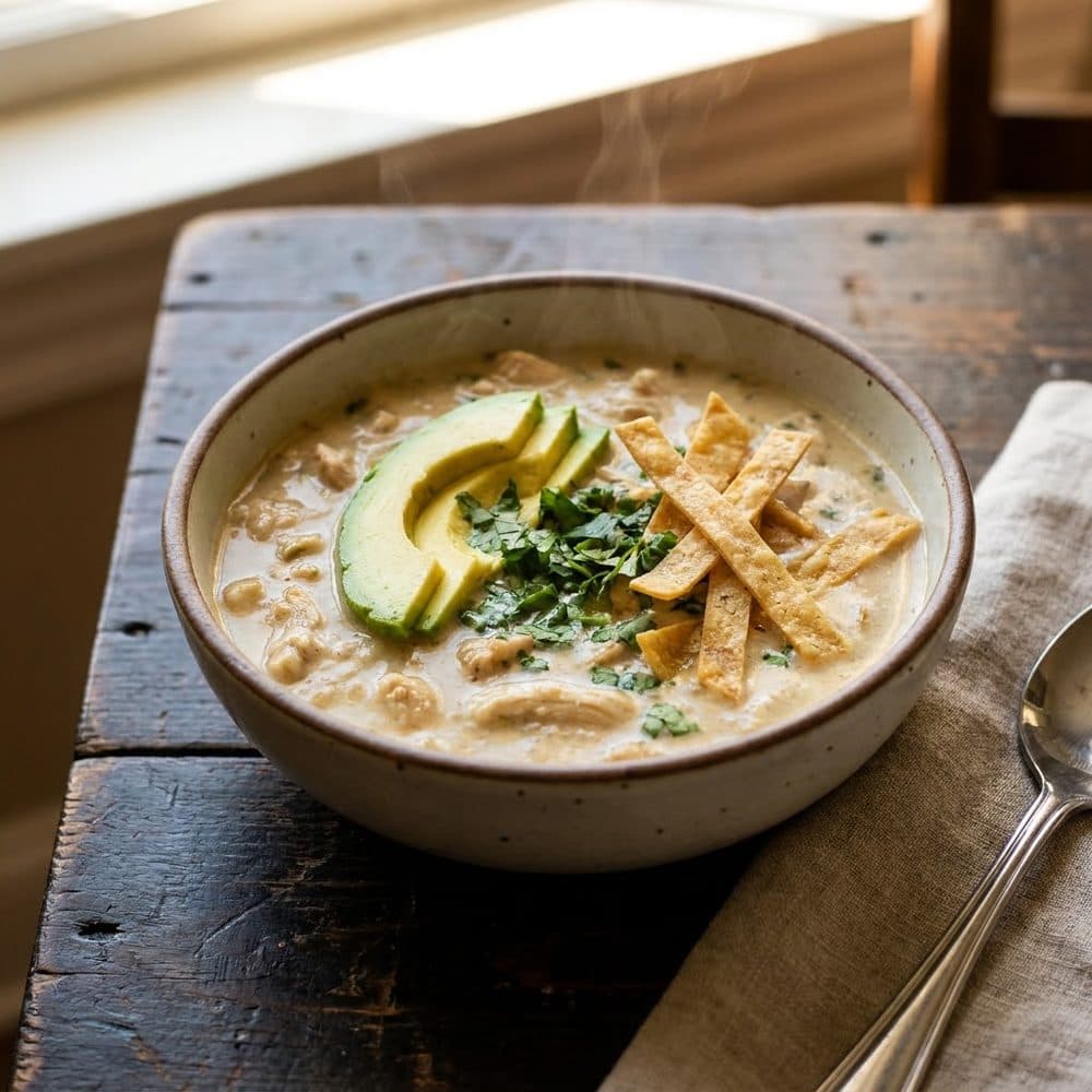 Slow Cooker White Chicken Chili
