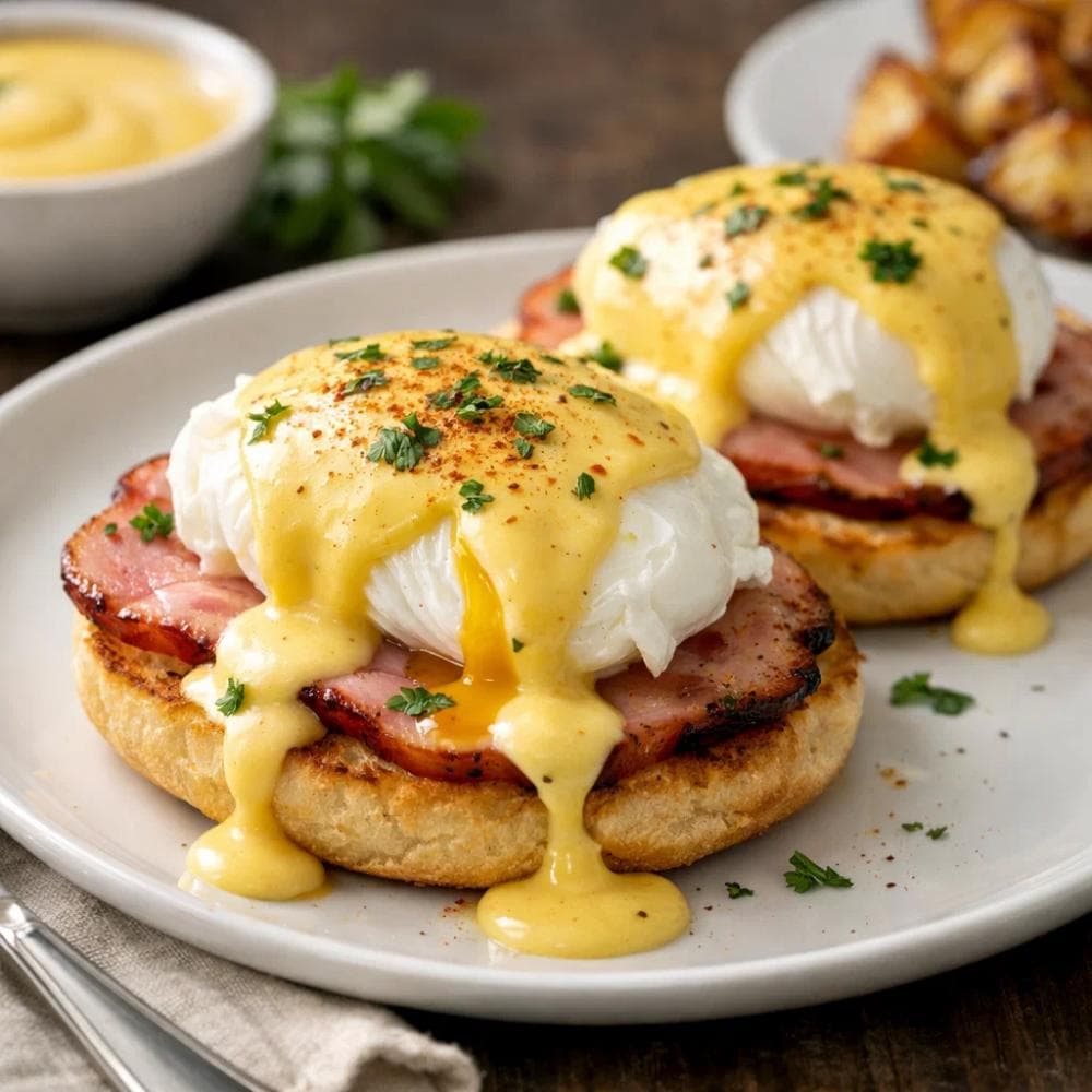 Eggs Benedict with Hollandaise Sauce