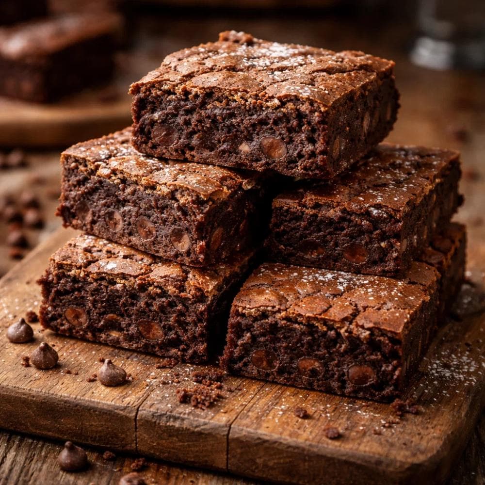 Chocolate Brownies (Fudgy, Gooey Homemade Recipe)