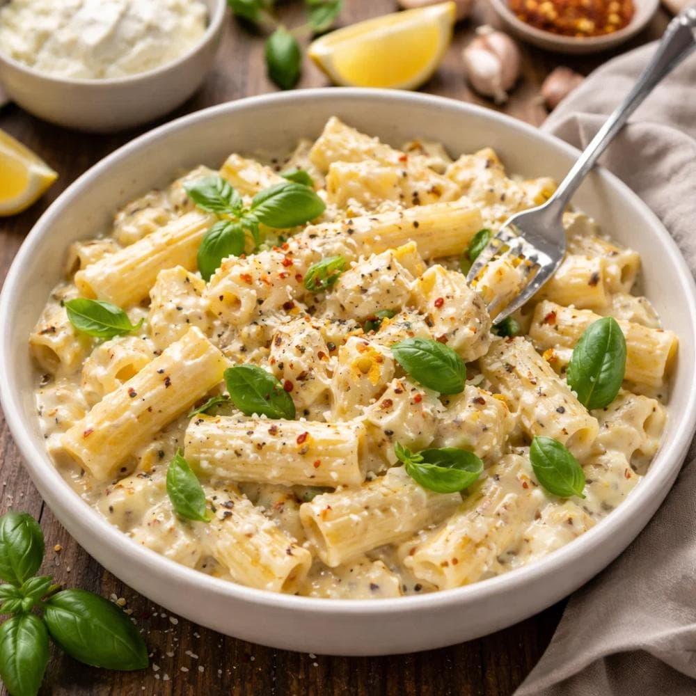 Cottage Cheese Pasta