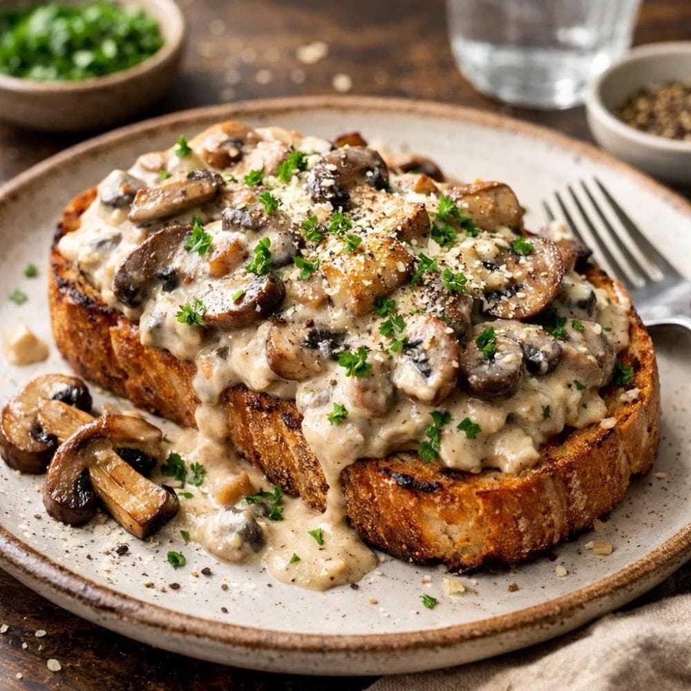 Creamy Mushroom Toast