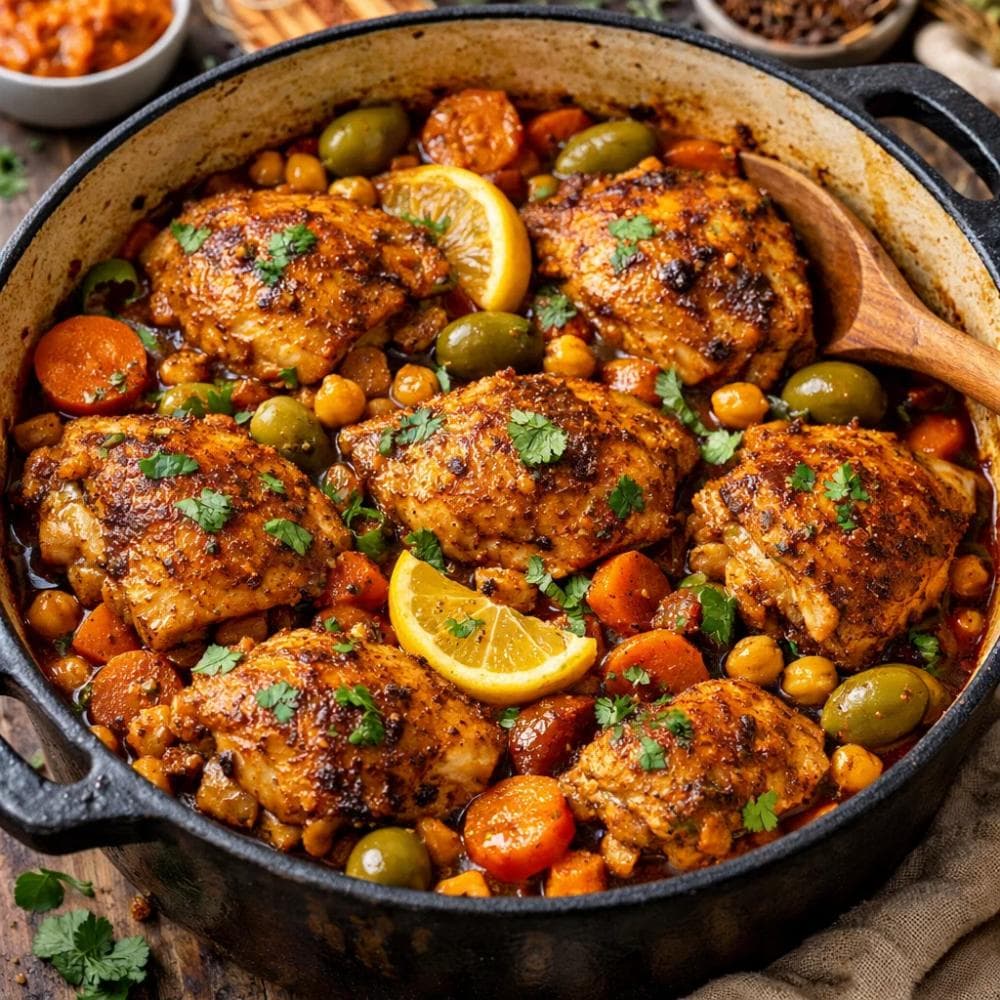 Moroccan Chicken with Spices (One-Pot Dinner)